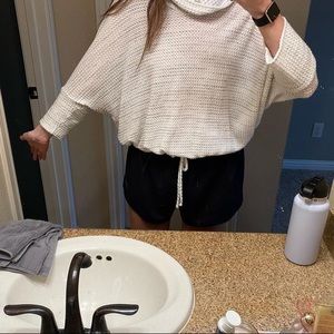 Super lightweight sweater top. medium I believe!